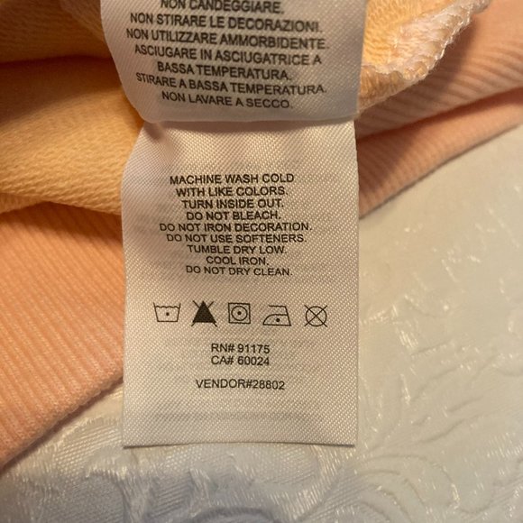 Fila Long Sleeve Crew Neck Sweatshirt with Pockets Orange XXL NWT - Picture 8 of 8